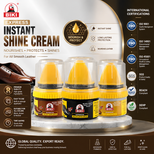 Crème de cirage instantanée en gros 50ml, kit d'entretien du <span class=keywords><strong>cuir</strong></span> avec éponge, cire à chaussures portable pour chaussures noires et marron - Product Image 1
