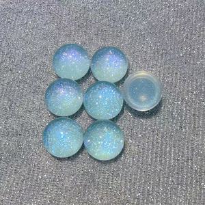 Breloques en résine demi-sphère scintillantes 15 mm, accessoires faits main pour coque de téléphone et pince à cheveux - Product Image 4