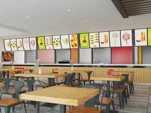 Tienda de pollos fritos, diseño de tienda profesional, diseño de <span class=keywords><strong>restaurante</strong></span> de modelado 3D - Product Image 6