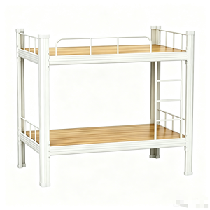 Lit superposé épaissi pour dortoirs du personnel scolaire - Modèle robuste et silencieux avec fonction de rangement pour armoires - Product Image 2