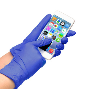 قفازات مختبر طبية تعمل باللمس باللمس للاستعمال مرة واحدة Guantes De Nitrilo - Product Image 3