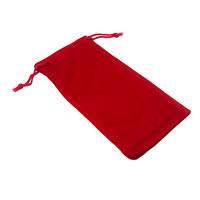 Haute Qualité Multi Couleurs Doux Microfibre Étui À Lunettes Pochettes Cordon Cheveux Ciseaux Sacs
