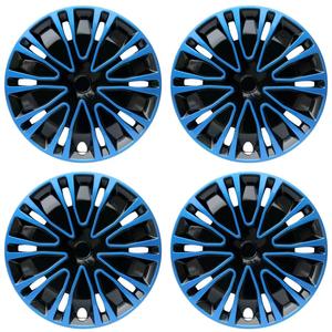 Cubierta de Rueda Universal Chengwu con Acabado de <span class=keywords><strong>Pintura</strong></span> Plateada y Negra, 12/13/14/15/16 Pulgadas, Decoración de Plástico ABS, Tapa de Cubo de Encaje a Presión - Product Image 3