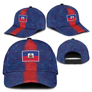 Cappellino da Baseball <span class=keywords><strong>di</strong></span> Alta Qualità con Bandiera Haitiana e Mappa Stampata in 3D, Versioni per Uomo e Donna in Stile Casual - Product Image 4
