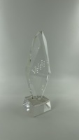 Haute qualité K9 cristal verre en forme de disque plaque de récompense entreprise reconnaissance trophée Plaque médaille cadeau Souvenir fabricant