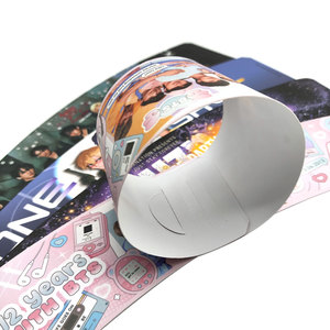 Bán buôn mô hình tùy chỉnh tái sử dụng cốc cà phê Kpop in trên giấy nghệ thuật và giấy tráng tay áo - Product Image 2