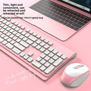 Lvkidron Phím Yên Tĩnh 2.4G Không Dây Bàn Phím & Chuột Combo 104 Phím Vòng Keycaps Phổ Quát Cho Nhà Văn Phòng Máy Tính Xách Tay Máy Tính Để Bàn - Product Image 2