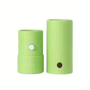 Custom Logo Round Biodegradable Jar Lip Balm Printed <b>Cardboard</b> Round Eco Cylinder Child Proof <b>Tube</b> Packaging - Product Image 2