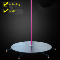 Portable Décapant Autoportante En Silicone Rose Pôle De Danse D'étape