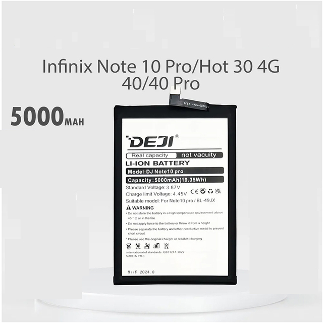 X695 X697 X6815 Original Batteries BL-49JX Cellular Mobile Battery for Tecno Infinix Note 10 Pro Note 11 Pro Zero 5G