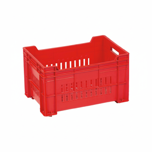 KE 950 Full Perforated Euro <b>Plastic</b> <b>Crate</b> Virgin Heavy Duty Stackable Foldable Recyclable Professional Industrial Food Grade - Product Image 2