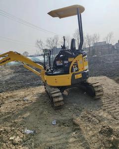 Mini-excavatrices Komatsu PC20MR, excavatrice à chenilles en caoutchouc de 2 tonnes |   Mini-pelleuse d'origine japonaise avec godet de 0,1 m et pompe Kawasaki - Product Image 3