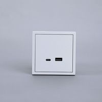 Enchufe de Pared con Conexión a Tierra de Grado Premium, Puertos USB Tipo A + Tipo C Integrados, Enchufe de Pared para Edificios Comerciales