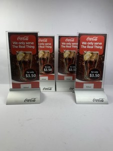 Soportes Metálicos para Carteles de Menú de <span class=keywords><strong>Coca</strong></span>-<span class=keywords><strong>Cola</strong></span>, 9 Pulgadas, 4 Unidades - Product Image 1