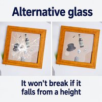 Alternative au verre incassable : plaque en plastique transparente haute résistance, plaque PC, épaisseur 1 mm pour cadres photo