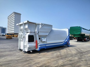 Station de compactage mobile multifonctionnelle en acier motorisée 7,5 kW pour la collecte et l'élimination des déchets industriels - Product Image 2