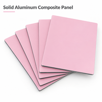 Panneau composite en aluminium (ACP/ACM) blanc massif enduit de PE, léger et facile à installer pour la décoration de devantures de magasins