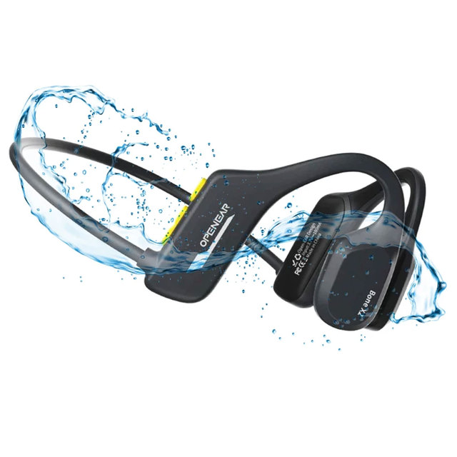 Custom Mobile Swimming Sport Headphones IP68 Waterproof Open-Ear Bone Conduction 5.2 8GB Wireless LED
