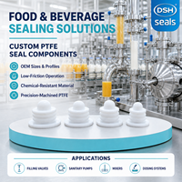 Joint d'étanchéité sanitaire en PTFE de qualité alimentaire pour pompes, vannes et machines de remplissage destinées à la transformation alimentaire et aux boissons