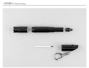HUA <strong>Promotional</strong> Plastic Multi-function Sports Hiking Outdoor Escape <strong>LED</strong> Survival Whistle Keychain Flashlight Ballpoint <strong>Pen</strong> - Product Image 6