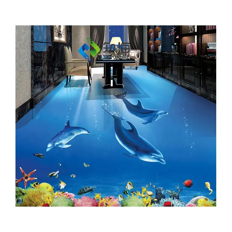 ZHIHAI peel and stick kids room adhesive cartoon plastic waterproof custom floor sticker