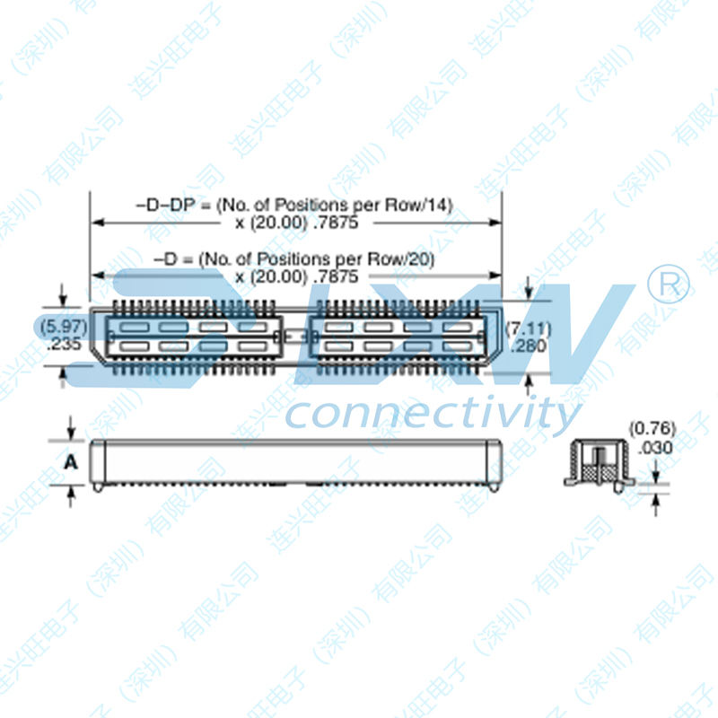 high speed board to board connector QTE-042-01-L-D-A-K alternative ...