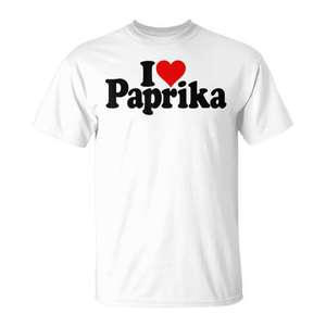 T-shirt promotionnel « I Love Heart Paprika Spice » - Product Image 1