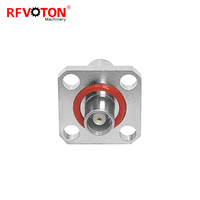 Adaptateur coaxial coaxial Rf d'alimentation d'usine QMA femelle Jack bride de montage sur panneau vers MCX femelle Jack connecteurs droits connecteur