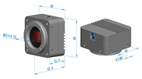 High Quality High Speed C Mount Industrial Microscope Camera for Biological Stereo Microscope