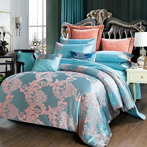 Parure de lit de luxe européenne imprimée en satin jacquard 100 % coton, poids moyen, pour hôtel – Vente chaude - Product Image 6