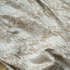 Thiết kế mới Cổ Lụa sáng satin lá mô hình đa màu tính khí jacquard trang trí vải - Product Image 2