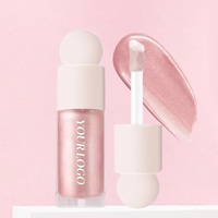 Maquillage Cosmétique Vegan Sans Cruauté Animale Effet Lumineux Marque Privée Non Collant Longue Tenue Illuminateur Liquide Scintillant pour Joues et Visage
