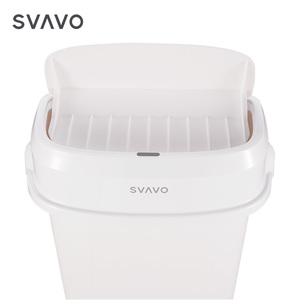 Smart Garbage Amazon Top Sale 12L White Black Gray Plastic Smart Waste Garbage Bin Smart Dustbin Automatic