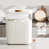 Vente en gros Récipient pour aliments étanche aux insectes et à l'humidité Récipient à riz avec interrupteur magnétique Boîtes de rangement et bacs