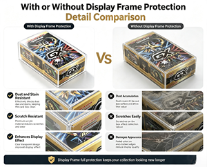 Boîte de présentation en acrylique transparent anti-jaunissement magnétique de 5 mm, boîte de protection résistante aux UV pour boîte de boosters <span class=keywords><strong>GX</strong></span> TCG japonaise - Product Image 3