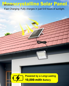 IP65 không thấm nước năng lượng mặt trời lũ ánh sáng 100W 200W dẫn với PIR cảm biến chuyển động cho ngoài trời Vườn an ninh - Product Image 3