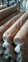 Jaring Peneduh Anti Debu Warna Beige 350GSM Tahan Aus Ukuran Kustom Jaring Peneduh HDPE Cocok untuk Penggunaan Luar Ruangan dan Rumah Kaca