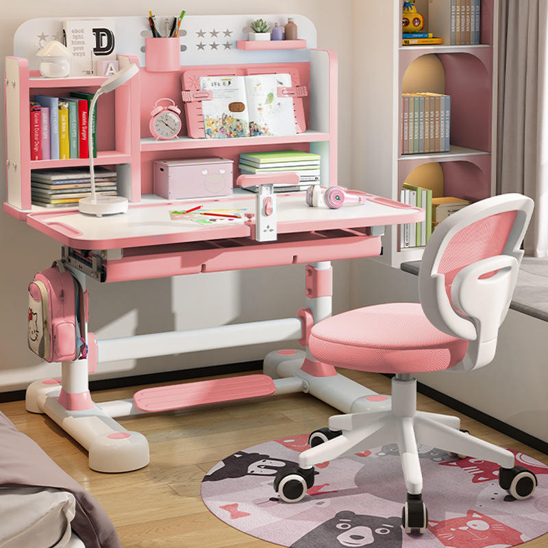 Rosa y Blanco + Corrector de Postura + Lámpara de Escritorio