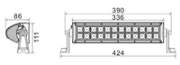 Barre lumineuse LED 72W 4x4 à double rangée, barre lumineuse marine LED de 12 pouces, barre lumineuse de montage sur bateau pour accessoires de bateau de plage
