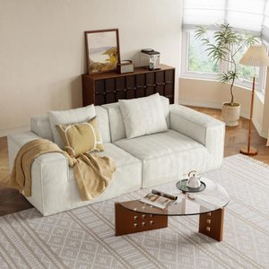 <span class=keywords><strong>โซฟา</strong></span>เบดแบบบีบอัดสีครีมขาวสำหรับห้องนั่งเล่น <span class=keywords><strong>โซฟา</strong></span> 2 ที่นั่ง เนื้อผ้านุ่ม แข็งปานกลาง ใช้สำหรับนอนได้ <span class=keywords><strong>โซฟา</strong></span>บีบอัด - Product Image 1