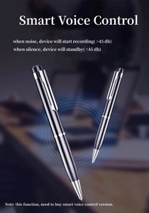 New arrivals đen mini thông minh ghi âm giọng nói Bút an toàn bảo vệ ẩn máy ảnh phát hiện pin có thể sạc lại cho trẻ em - Product Image 2