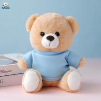Fabricant de vêtements personnalisés en gros de haute qualité avec logo brodé, ours en peluche, mascotte d'entreprise personnalisée, cadeau souvenir, OEM ODM