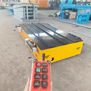 รถขนย้ายไฟฟ้าแบบไม่มีราง 10 ตัน ใช้แบตเตอรี่ ล้อยางแบบหนาพิเศษ - Product Image 3