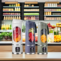 Hot-Selling 450ml USB Portable Juicer 6-Blender Mini Blender pour Home Car Hotel Use for Outdoor Adventures Lames en acier inoxydable