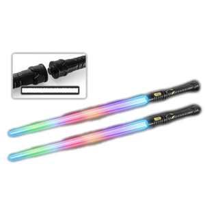Épées lumineuses extensibles, sabres LED lumineux, sabres laser qui brillent dans le noir, épées lumineuses clignotantes, jouet pour fête - Product Image 1