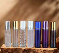 Flacon en verre transparent de 3 ml, 4 ml, 10 ml pour huile essentielle, roll-on de parfum avec bouchon à vis
