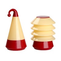 Lampe de table LED MSBN à piles, motif arbre de Noël structuré, lumière chaude, pour salon et décoration intérieure