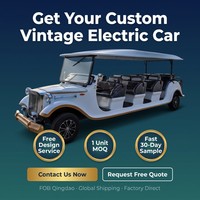 Tarion Venta al por Mayor de Autobuses Turísticos Eléctricos Clásicos de 14 Asientos, Estilo Antiguo, Fabricación OEM
