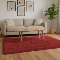 Tapis élégant en polyester et coton, doux, durable, écologique, pour salon, chambre, bureau, décoration intérieure