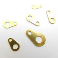 Pièces de fermoirs de collier ovales en cuivre à double trou faits à la main pour la fabrication de bijoux, vente en gros, personnalisables en usine